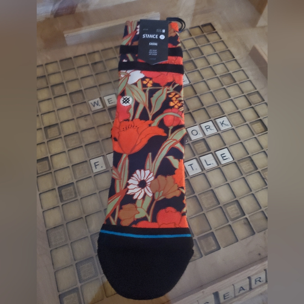 Stance Soccks Red Floral - M
